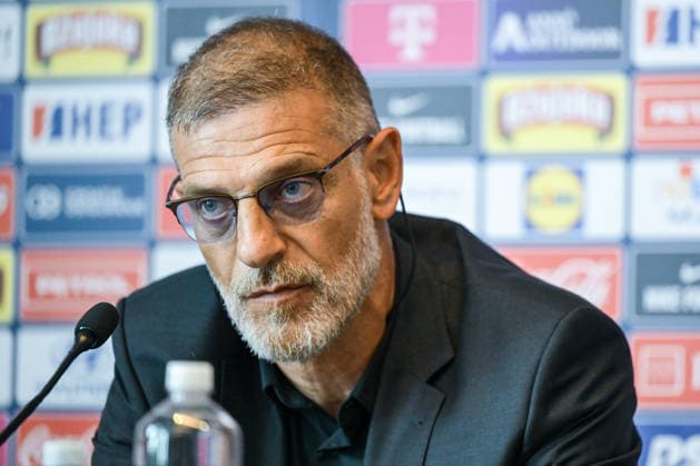 Slaven Bilic appointed as head coach of the Croatia national team, Nationalteam Slaven Bilic, new Head Caoch of Croatian Football Team speaks with a media on a press conference, PK, Pressekonferenz on July 13, 2026. in Zagreb, Croatia.  NevaxZganec PIXSELL
