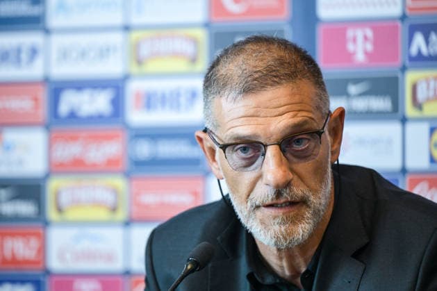 Slaven Bilic appointed as head coach of the Croatia national team, Nationalteam Slaven Bilic, new Head Caoch of Croatian Football Team speaks with a media on a press conference, PK, Pressekonferenz on July 13, 2026. in Zagreb, Croatia.  NevaxZganec PIXSELL