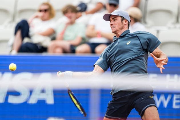 260713 Vilius Gaubas of Lithuania during day 1 of the Nordea Open on July 13, 2026 in Bastad. Photo: Niclas Jönsson BILDBYRAN COP 273 NO0428 tennis ATP, Tennis Herren 250 nordea open tennislagetbbeng *** 260713 Vilius Gaubas of Lithuania on Day 1 of the Nordea Open on July 13, 2026, in Bastad. Photo by Niclas Jönsson, BILDBYRAN COP 273 NO0428 tennis atp 250 nordea open tennislagetbbeng  Copyright: NICLASxJÖNSSON BB260713NO088
