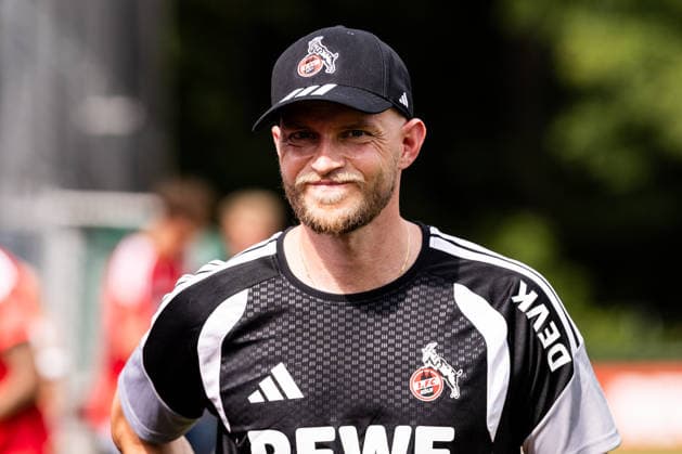 COLOGNE, GERMANY - JULY 13: Rene Wagner (Head Coach 1. FC Koeln) during the first training session of season 2026 27 at Geissbockheim on July 13, 2026 in Cologne, Germany. North Rhine Westphalia Germany Copyright: xSteffiexWunderlx