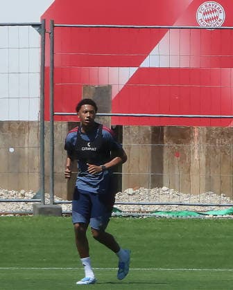 13.07.2026, FC Bayern Training , Saebenerstrasse Muenchen, Fussball, im Bild: Kiala Cassiano (FC Bayern MuenchenII) *** July 13, 2026, FC Bayern Training, Saebenerstrasse, Munich, Soccer, Sports, Pictured: Kiala Cassiano, FC Bayern Munich II