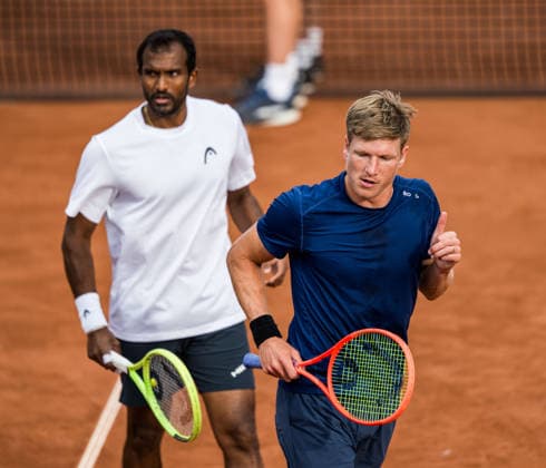 260713 N.Sriram Balaji of India and Andre Göransson of Sweden during day 1 of the Nordea Open on July 13, 2026 in Bastad. Photo: Niclas Jönsson BILDBYRAN COP 273 NO0428 tennis ATP, Tennis Herren 250 nordea open tennislagetbbeng sverige sweden *** July 13, 2026: N Sriram Balaji of India and Andre Göransson of Sweden on Day 1 of the Nordea Open on July 13, 2026 in Bastad. Photo by Niclas Jönsson, BILDBYRAN COP 273 NO0428 tennis atp 250 nordea open tennislagetbbeng sverige sweden  Copyright: NICLASxJÖNSSON BB260713NO098