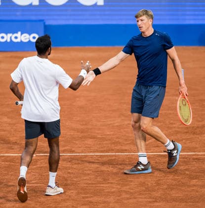 260713 N.Sriram Balaji of India and Andre Göransson of Sweden during day 1 of the Nordea Open on July 13, 2026 in Bastad. Photo: Niclas Jönsson BILDBYRAN COP 273 NO0428 tennis ATP, Tennis Herren 250 nordea open tennislagetbbeng sverige sweden *** July 13, 2026: N Sriram Balaji of India and Andre Göransson of Sweden on Day 1 of the Nordea Open on July 13, 2026 in Bastad. Photo by Niclas Jönsson, BILDBYRAN COP 273 NO0428 tennis atp 250 nordea open tennislagetbbeng sverige sweden  Copyright: NICLASxJÖNSSON BB260713NO103