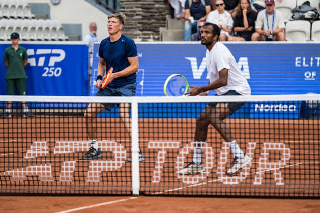 260713 Andre Göransson of Sweden and N.Sriram Balaji of India during day 1 of the Nordea Open on July 13, 2026 in Bastad. Photo: Niclas Jönsson BILDBYRAN COP 273 NO0428 tennis ATP, Tennis Herren 250 nordea open tennislagetbbeng sverige sweden *** July 13, 2026: Andre Göransson of Sweden and N Sriram Balaji of India during Day 1 of the Nordea Open on July 13, 2026 in Bastad. Photo by Niclas Jönsson, BILDBYRAN COP 273 NO0428 tennis atp 250 nordea open tennislagetbbeng sverige sweden  Copyright: NICLASxJÖNSSON BB260713NO105
