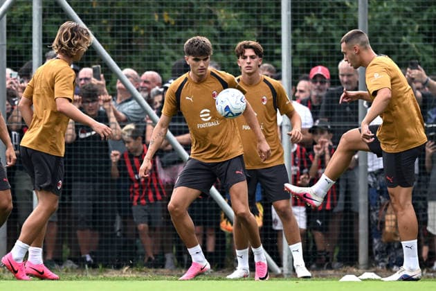 Fußball, Italien, AC Mailand, Training #2 Db Carnago (Varese) 13 07 2026 - raduno A.C. Milan foto Daniele Buffa Image nella foto: Davide Bartesaghi 