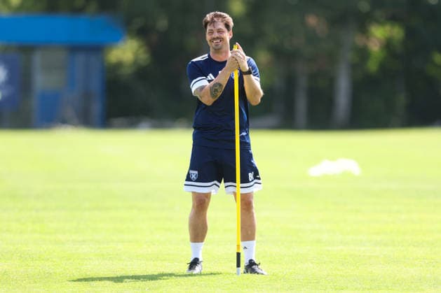 13.07.2026, Fussball, Herren, Regionalliga Nord, Training, BSV Kickers Emden Trainer Björn Lindemann (BSV Kickers Emden) *** July 13, 2026, Soccer, Men s, Regionalliga Nord, Practice, BSV Kickers Emden Coach Björn Lindemann BSV Kickers Emden