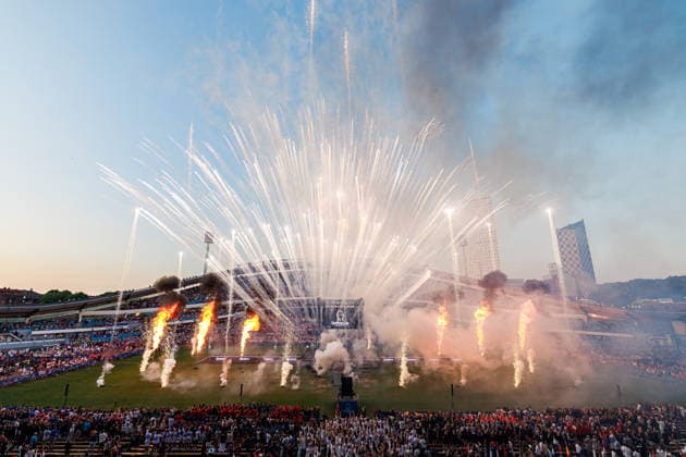 260713 Uppträdande under invigningen av Gothia Cup den 13 juli 2026 i Göteborg. *** July 13, 2026: Performance during the opening ceremony of the Gothia Cup on July 13, 2026, in Gothenburg  Copyright: NICKLASxELMRIN BB260713NE006