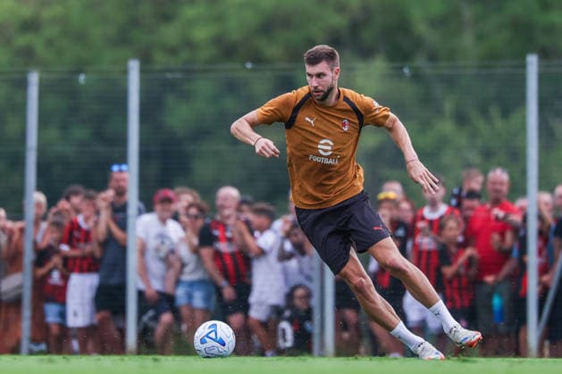 AC Milan 2026 27 - Training Session - 13 07 2026 Strahinja Pavlovic of AC Milan seen in action during Training Session AC Milan 2026 27 at Milanello in Milan, Italy *** AC Milan 2026-27 Training Session, July 13, 2026: Strahinja Pavlovic of AC Milan seen in action during the AC Milan 2026-27 training session at Milanello in Milan, Italy Copyright: xBEAUTIFULxSPORTS Carabellix