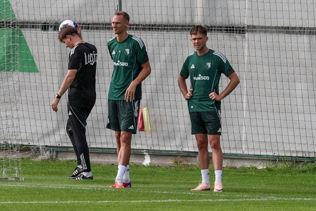 URSZULIN 13.07.2026 TRENING PILARZY LEGII WARSZAWA OPEN TRAINING SESSION LEGIA WARSAW PLAYERS RAFAL ADAMSKI MICHAL SEVCIK FOT. MARCIN SZYMCZYK FOTOPYK NEWSPIX.PL --- newspix.pl 