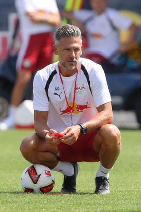 13.07.2026, xtgx, Fussball 1. Bundesliga, RB Leipzig Auftakttraining und Pressekonferenz emspor, v.l. Martin Demichelis (Leipzig, Trainer) (DFL DFB REGULATIONS PROHIBIT ANY USE OF PHOTOGRAPHS as IMAGE SEQUENCES and or QUASI-VIDEO) Leipzig *** July 13, 2026, xtgx, Soccer 1st Bundesliga, RB Leipzig Season-Opening Training and Press Conference emspor, from left: Martin Demichelis, Leipzig, Coach DFL DFB REGULATIONS PROHIBIT ANY USE OF PHOTOGRAPHS AS IMAGE SEQUENCES AND OR QUASI-VIDEO Leipzig