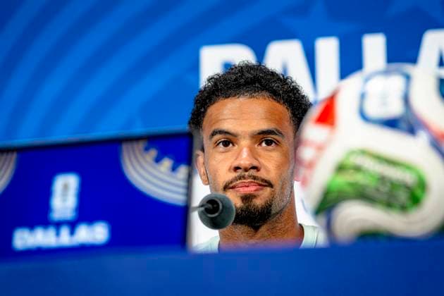 DALLAS - Warren Zaire-Emery of France during the 2026 World Cup, France MD-1 press conference, PK, Pressekonferenz at AT&T Stadium on July 13, 2026, in Dallas, United States. (Photo by Stefan Koops EYE4IMAGES DeFodi Images) - *** DALLAS Warren Zaire Emery of France during the 2026 World Cup, France Match Day 1 press conference at AT&T Stadium on July 13, 2026, in Dallas, United States. Photo by Stefan Koops, EYE4IMAGES, DeFodi Images