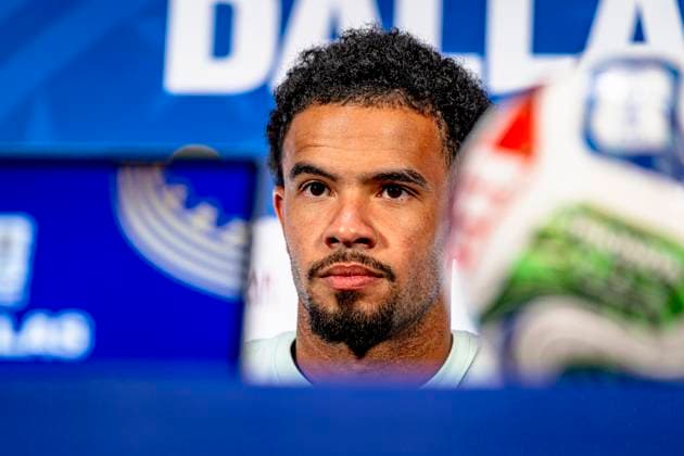 DALLAS - Warren Zaire-Emery of France during the 2026 World Cup, France MD-1 press conference, PK, Pressekonferenz at AT&T Stadium on July 13, 2026, in Dallas, United States. (Photo by Stefan Koops EYE4IMAGES DeFodi Images) - *** DALLAS Warren Zaire Emery of France during the 2026 World Cup, France Match Day 1 press conference at AT&T Stadium on July 13, 2026, in Dallas, United States. Photo by Stefan Koops, EYE4IMAGES, DeFodi Images