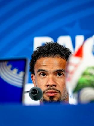DALLAS - Warren Zaire-Emery of France during the 2026 World Cup, France MD-1 press conference, PK, Pressekonferenz at AT&T Stadium on July 13, 2026, in Dallas, United States. (Photo by Stefan Koops EYE4IMAGES DeFodi Images) - *** DALLAS Warren Zaire Emery of France during the 2026 World Cup, France Match Day 1 press conference at AT&T Stadium on July 13, 2026, in Dallas, United States. Photo by Stefan Koops, EYE4IMAGES, DeFodi Images