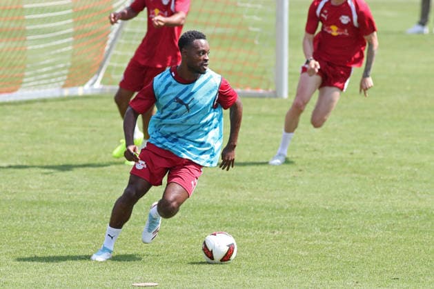 Bundesliga: Auftakttraining von RB Leipzig, 13.07.2026 Ridle Baku (17, RB Leipzig). Fußball-Bundesliga, Saison 2026 2027: Auftaktraining von RB Leipzig am 13.07.2026 im RB-Trainingszentrum am Cottaweg. *** RB Leipzig s Bundesliga Season-Opener Training Session, July 13, 2026, Ridle Baku 17, RB Leipzig Soccer Bundesliga, 2026–2027 Season: RB Leipzig s season-opener training session on July 13, 2026, at the RB Training Center on Cottaweg Copyright: xBEAUTIFULxSPORTS JanxKaeferx