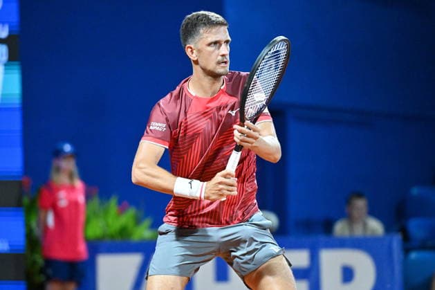 Croatia, Umag, 130726. Goran Ivanisevic Stadium. 36th Plava Laguna Croatia Open Umag. Tennis match between Vit Kopriva - Dino Prizmic. In the photo: Vit Kopriva. Photo: Vanesa Pandzic CROPIX Copyright: xxVanesaxPandzicx tenis_prizmic_kopriva3-130726
