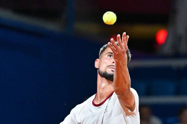 Croatia, Umag, 130726. Goran Ivanisevic Stadium. 36th Plava Laguna Croatia Open Umag. Tennis match between Vit Kopriva - Dino Prizmic. In the photo: Dino Prizmic. Photo: Vanesa Pandzic CROPIX Copyright: xxVanesaxPandzicx tenis_prizmic_kopriva5-130726