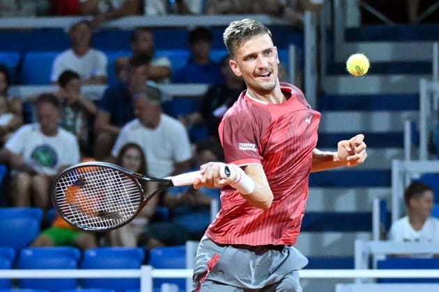 Croatia, Umag, 130726. Goran Ivanisevic Stadium. 36th Plava Laguna Croatia Open Umag. Tennis match between Vit Kopriva - Dino Prizmic. In the photo: Vit Kopriva. Photo: Vanesa Pandzic CROPIX Copyright: xxVanesaxPandzicx tenis_prizmic_kopriva9-130726