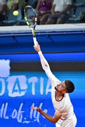Croatia, Umag, 130726. Goran Ivanisevic Stadium. 36th Plava Laguna Croatia Open Umag. Tennis match between Vit Kopriva - Dino Prizmic. In the photo: Dino Prizmic. Photo: Vanesa Pandzic CROPIX Copyright: xxVanesaxPandzicx tenis_prizmic_kopriva11-130726