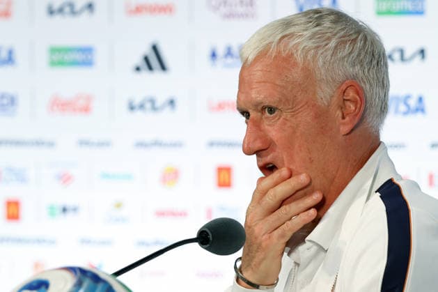 France s head coach, Didier Deschamps, speaks at a press conference, PK, Pressekonferenz in Dallas, Texas, 13 July 2026. France national team, Nationalteam press conference !ACHTUNG: NUR REDAKTIONELLE NUTZUNG!  Copyright: xKennethxFernándezx GR2005 20260713-55020885545_1
