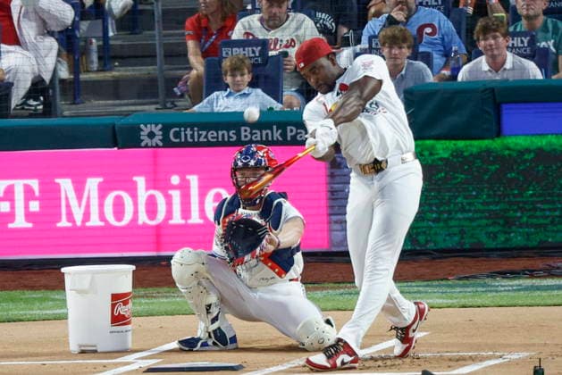 2026 Major League Baseball All Star game St. Louis Cardinals Jordan Walker hits a home run during the first round of the 2026 Major League Baseball All-Star Home Run Derby at Citizens Bank Park in Philadelphia, Pennsylvania, USA, 13 July 2026. PHILADELPHIA PENNSYLVANIA USA  Copyright: xSTEVENxM.xFALKx