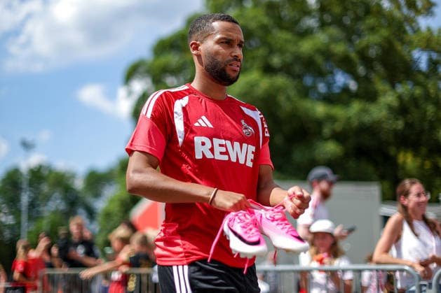 13.07.2026, Fußball, Trainingsauftakt 1.FC Köln, 1. Fußball Bundesliga, Geißbockheim, Saison 2026 2027: Linton Maina (1FC Koeln 37) beim ersten Training der neuen Saison 26 27 DFB regulations prohibit any use of photographs as image sequences and or quasi-video. Nordrhein-Westfalen Deutschland *** July 13, 2026, Soccer, 1. FC Köln s first training session, 1 Bundesliga, Geißbockheim, 2026–2027 season: Linton Maina, 1. FC Köln, No. 37, at the first training session of the new 2026–2027 season. DFB regulations prohibit any use of photographs as image sequences and or quasi-video. North Rhine-Westphalia, Germany