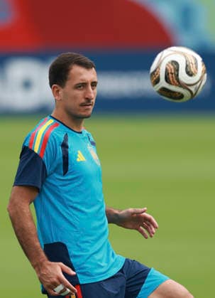 (260714) -- DALLAS, July 14, 2026 -- Mikel Oyarzabal of Spain attends a training session ahead of the semi-final match between France and Spain at the 2026 FIFA World Cup, WM, Weltmeisterschaft, Fussball in Dallas, the United States, on July 13, 2026. ) (SP)U.S.-DALLAS-FIFA WORLD CUP-TEAM SPAIN-TRAINING HuxXingyu 