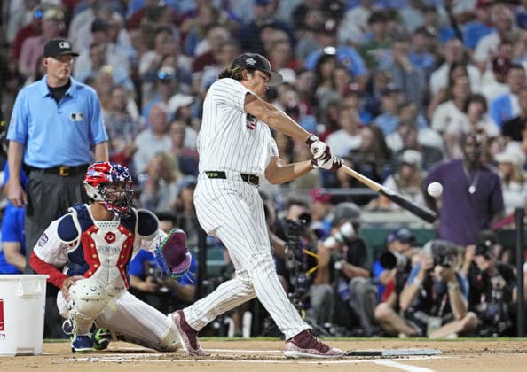 Baseball: MLB, Baseball Herren, USA All-Star Home Run Derby Munetaka Murakami of the Chicago White Sox competes in the MLB All-Star Home Run Derby on July 13, 2026, at Citizens Bank Park in Philadelphia.  A14AA0005623006P