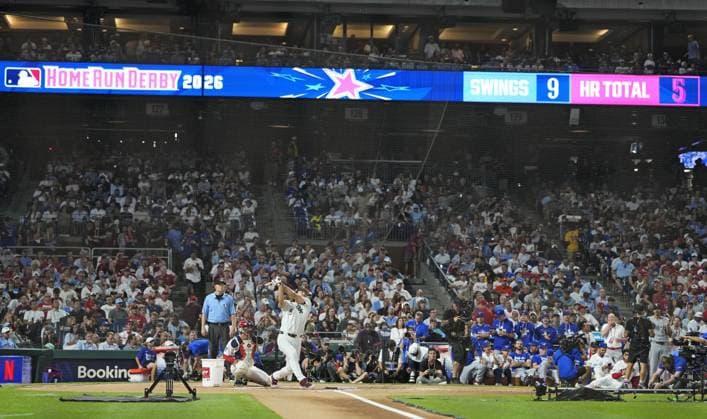Baseball: MLB, Baseball Herren, USA All-Star Home Run Derby Munetaka Murakami of the Chicago White Sox competes in the MLB All-Star Home Run Derby on July 13, 2026, at Citizens Bank Park in Philadelphia.  A14AA0005623010P