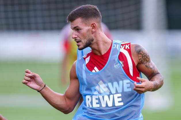 13.07.2026, Fußball, Trainingsauftakt 1.FC Köln, 1. Fußball Bundesliga, Geißbockheim, Saison 2026 2027: Tom Krauß (1FC Koeln 05) beim ersten Training der neuen Saison 26 27 DFB regulations prohibit any use of photographs as image sequences and or quasi-video. Nordrhein-Westfalen Deutschland *** July 13, 2026, Soccer, 1. FC Köln’s first training session, Bundesliga, Geißbockheim, 2026–2027 season. Tom Krauß, 1. FC Köln 05, at the first training session of the new 2026–2027 season. DFB regulations prohibit any use of photographs as image sequences and or quasi-video. North Rhine-Westphalia, Germany