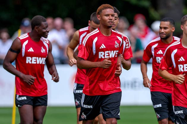 13.07.2026, Fußball, Trainingsauftakt 1.FC Köln, 1. Fußball Bundesliga, Geißbockheim, Saison 2026 2027: Maik Afri Akumu beim ersten Training der neuen Saison 26 27 DFB regulations prohibit any use of photographs as image sequences and or quasi-video. Nordrhein-Westfalen Deutschland *** July 13, 2026, Soccer, 1. FC Köln’s first training session, Bundesliga, Geißbockheim, 2026–2027 season. Maik Afri Akumu at the first training session of the new 2026–2027 season. DFB regulations prohibit any use of photographs as image sequences and or quasi-video. North Rhine-Westphalia, Germany