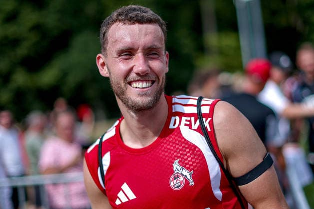 13.07.2026, Fußball, Trainingsauftakt 1.FC Köln, 1. Fußball Bundesliga, Geißbockheim, Saison 2026 2027: Luca Waldschmidt (1FC Koeln 07) beim ersten Training der neuen Saison 26 27 DFB regulations prohibit any use of photographs as image sequences and or quasi-video. Nordrhein-Westfalen Deutschland *** July 13, 2026, Soccer, 1. FC Köln s first training session, 1 Bundesliga, Geißbockheim, 2026–2027 season: Luca Waldschmidt at 1. FC Köln’s first training session of the new 2026–2027 season. DFB regulations prohibit any use of photographs as image sequences and or quasi-video. North Rhine-Westphalia, Germany