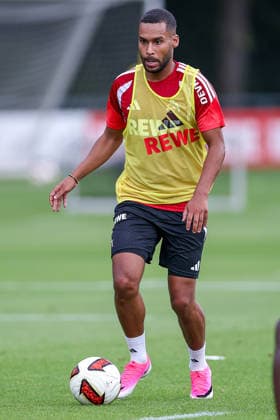 13.07.2026, Fußball, Trainingsauftakt 1.FC Köln, 1. Fußball Bundesliga, Geißbockheim, Saison 2026 2027: Linton Maina (1FC Koeln 37) beim ersten Training der neuen Saison 26 27 DFB regulations prohibit any use of photographs as image sequences and or quasi-video. Nordrhein-Westfalen Deutschland *** July 13, 2026, Soccer, 1. FC Köln s first training session, 1 Bundesliga, Geißbockheim, 2026–2027 season: Linton Maina, 1. FC Köln, No. 37, at the first training session of the new 2026–2027 season. DFB regulations prohibit any use of photographs as image sequences and or quasi-video. North Rhine-Westphalia, Germany