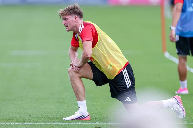 13.07.2026, Fußball, Trainingsauftakt 1.FC Köln, 1. Fußball Bundesliga, Geißbockheim, Saison 2026 2027: Marius Bülter (1FC Koeln 30) beim ersten Training der neuen Saison 26 27 DFB regulations prohibit any use of photographs as image sequences and or quasi-video. Nordrhein-Westfalen Deutschland *** July 13, 2026, Soccer, 1. FC Köln s first training session, 1 Bundesliga, Geißbockheim, 2026–2027 season: Marius Bülter of 1. FC Köln, number 30, at the first training session of the new 2026–2027 season. DFB regulations prohibit any use of photographs as image sequences and or quasi-video. North Rhine-Westphalia, Germany