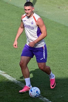 IPA86667427 - ACF Fiorentina forward Roberto Piccoli during an ACF Fiorentina training session for an Italian Serie A soccer match in Bagno a Ripoli (FI), Italy, July 13, 2026  Copyright: xLisaxGuglielmi IPAxSportx xx 86667427