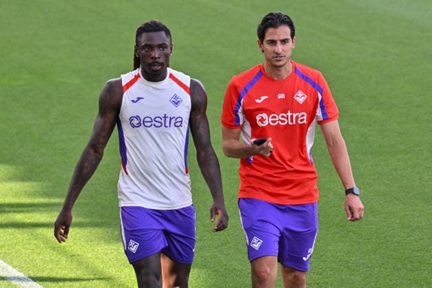 SOCCER - Serie A - ACF Fiorentina training session Photo by IPA ABACAPRESS.COM86667428 - ACF Fiorentina forward Moise Kean during an ACF Fiorentina training session for an Italian Serie A soccer match in Bagno a Ripoli (FI), Italy, July 13, 2026 Bagno a Ripoli (FI) Italy  Copyright: xIPAxSport ABACAx