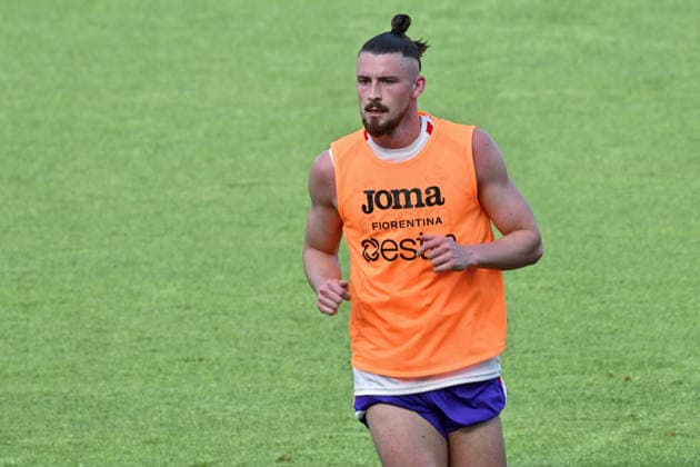 SOCCER - Serie A - ACF Fiorentina training session Photo by IPA ABACAPRESS.COM86667547 - ACF Fiorentina defender Radu Dragusin during an ACF Fiorentina training session for an Italian Serie A soccer match in Bagno a Ripoli (FI), Italy, July 13, 2026 Bagno a Ripoli (FI) Italy  Copyright: xIPAxSport ABACAx