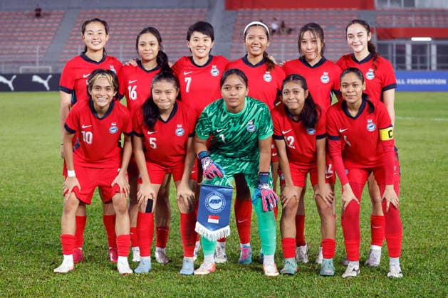 AFF Women s Cup 2026 Singapore Vs Laos in Kuala Lumpur, Malaysia - 13 Jul 2026 Singapore players seen prior to the AFF Women s Cup 2026 match between Singapore and Laos at Kuala Lumpur Football Stadium, Cheras. Final score Singapore 1 : 1 Laos Kuala Lumpur Malaysia Copyright: xWongxFokxLoyx xSOPAxImagesx 20260713_AFW_1634 copy