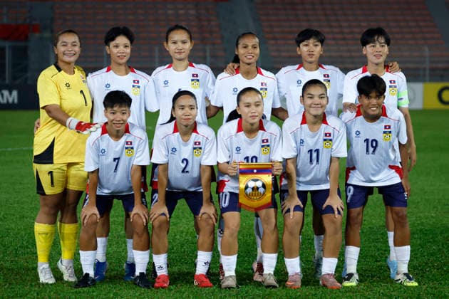 July 13, 2026, Kuala Lumpur, Malaysia: Laos players seen prior to the AFF Women s Cup 2026 match between Singapore and Laos at Kuala Lumpur Football Stadium, Cheras. Final score Singapore 1 : 1 Laos Kuala Lumpur Malaysia - ZUMAs197 20260713_aaa_s197_210 Copyright: xWongxFokxLoyx