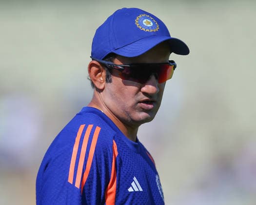 BIRMINGHAM, ENGLAND - JULY 14: Head coach Gautam Gambhir of India observes warm up before during the 1st Metro Bank ODI match between England and India at Edgbaston on July 14, 2026 in Birmingham, England.  Copyright: xJayxPatel SPPx Sportspressphoto_SPR190405