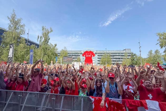 , Schweiz, Schweizer Nationalteam Empfang Zürich, WM-Rückkehr der Schweizer Nati, Empfang nach der WM 2026, 2026, 14.07.2026, Turbinenplatz, Zürich, Schweiz Zürich Turbinenplatz Schweiz *** , Switzerland, Swiss National Team Welcome Ceremony in Zurich, World Cup: Return of the Swiss National Team, Welcome Ceremony after the 2026 World Cup, 2026, July 14, 2026, Turbinenplatz, Zurich, Switzerland, Zurich, Turbinenplatz, Switzerland Copyright: xGrantxHubbsx