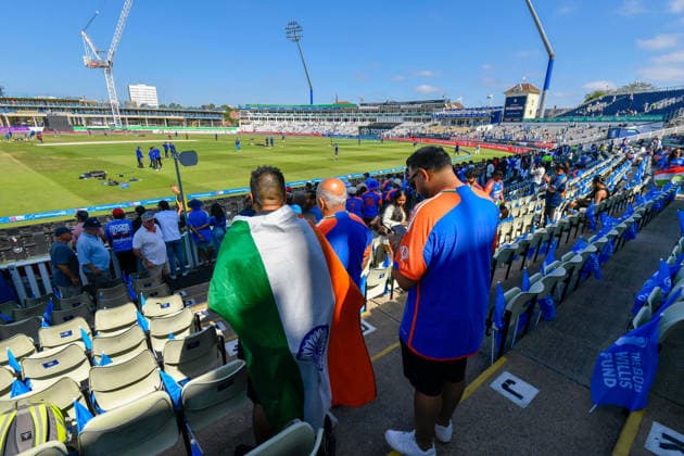 England v India, Metro Bank One Day International General view inside Edgbaston Stadium with India fans ahead of the Metro Bank One Day international match, Länderspiel, Nationalmannschaft between England and India at Edgbaston, Birmingham, UK on 14 July 2026. Birmingham Edgbaston West Midlands UK Editorial use only , Copyright: xGrahamxHuntx PSI-24506-0007