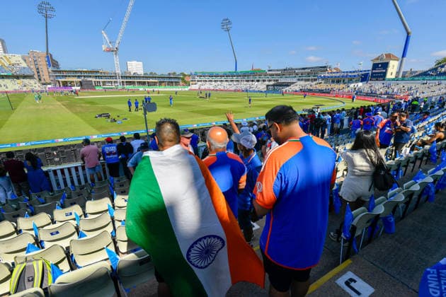 England v India, Metro Bank One Day International General view inside Edgbaston Stadium with India fans ahead of the Metro Bank One Day international match, Länderspiel, Nationalmannschaft between England and India at Edgbaston, Birmingham, UK on 14 July 2026. Birmingham Edgbaston West Midlands UK Editorial use only , Copyright: xGrahamxHuntx PSI-24506-0008