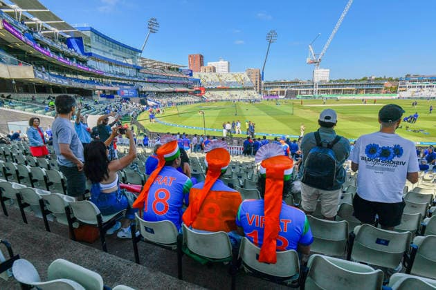 England v India, Metro Bank One Day International General view inside Edgbaston Stadium with India fans ahead of the Metro Bank One Day international match, Länderspiel, Nationalmannschaft between England and India at Edgbaston, Birmingham, UK on 14 July 2026. Birmingham Edgbaston West Midlands UK Editorial use only , Copyright: xGrahamxHuntx PSI-24506-0013