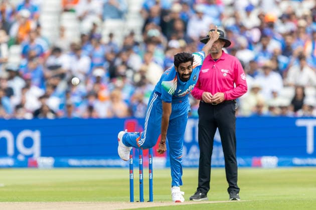 England v India, Metro Bank One Day International India bowler Jasprit Bumrah bowling during the Metro Bank One Day international match, Länderspiel, Nationalmannschaft between England and India at Edgbaston, Birmingham, UK on 14 July 2026. Birmingham Edgbaston West Midlands UK Editorial use only , Copyright: xManjitxNarotrax PSI-24512-0003