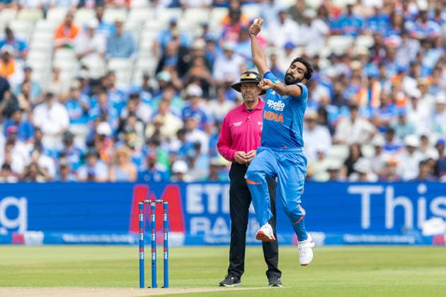 England v India, Metro Bank One Day International India bowler Jasprit Bumrah bowling during the Metro Bank One Day international match, Länderspiel, Nationalmannschaft between England and India at Edgbaston, Birmingham, UK on 14 July 2026. Birmingham Edgbaston West Midlands UK Editorial use only , Copyright: xManjitxNarotrax PSI-24512-0004