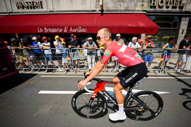 Tour de France 2026 Stage 10 LE LIORAN, FRANCE - JULY 14 : Cort Magnus (DEN) of Uno-X Mobility before the start of the race during stage 10 of the 113rd edition of Tour de France an UCI World Tour 2.UWT cycling road race stage for Men Elite of 167 km with start in Aurillac and finish in Le Lioran on July 14, 2026 in Le Lioran, France, 14 07 2026 Le Lioran France  Copyright: xTomasxSiskx