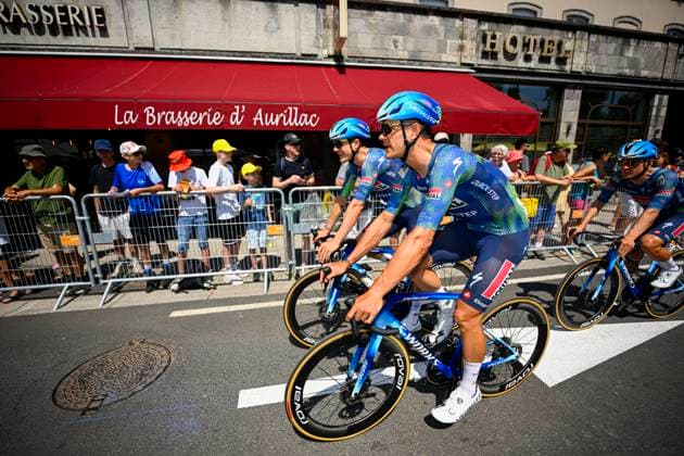 Tour de France 2026 Stage 10 LE LIORAN, FRANCE - JULY 14 : Stuyven Jasper (BEL) of Soudal Quick Step before the start of the race during stage 10 of the 113rd edition of Tour de France an UCI World Tour 2.UWT cycling road race stage for Men Elite of 167 km with start in Aurillac and finish in Le Lioran on July 14, 2026 in Le Lioran, France, 14 07 2026 Le Lioran France  Copyright: xTomasxSiskx