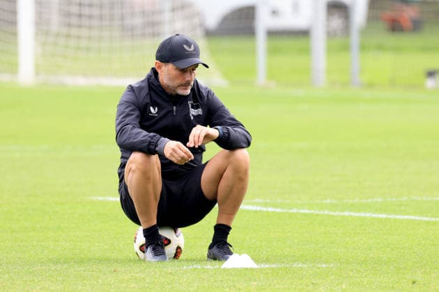DEU, DFL, 2. FBL Hertha BSC, Training, 14.07.2026, Sportforum, Berlin, DEU, DFL, 2. FBL Hertha BSC, Training, Cheftrainer Stefan Leitl (Hertha BSC Berlin) DFL - regulations prohibit any use of Photographs as image sequences and or quasi-video *** GER, DFL, 2nd Bundesliga Hertha BSC, Training, July 14, 2026, Sportforum, Berlin, GER, DFL, 2nd Bundesliga Hertha BSC, Training, Head Coach Stefan Leitl Hertha BSC Berlin DFL regulations prohibit any use of photographs as image sequences and or quasi-video Nordphotox xEngler nph00076