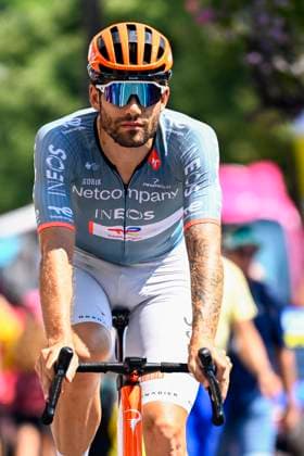 Tour de France 2026 Stage 10 LE LIORAN, FRANCE - JULY 14 : Ganna Filippo (ITA) of Netcompany INEOS before the start of the race during stage 10 of the 113rd edition of Tour de France an UCI World Tour 2.UWT cycling road race stage for Men Elite of 167 km with start in Aurillac and finish in Le Lioran on July 14, 2026 in Le Lioran, France, 14 07 2026 Le Lioran France  Copyright: xTomasxSiskx