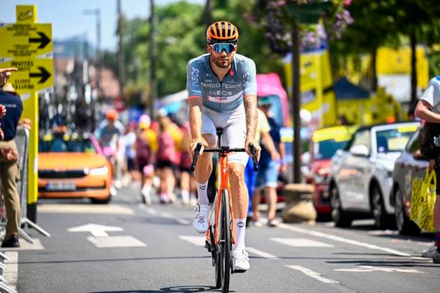 Tour de France 2026 Stage 10 LE LIORAN, FRANCE - JULY 14 : Ganna Filippo (ITA) of Netcompany INEOS before the start of the race during stage 10 of the 113rd edition of Tour de France an UCI World Tour 2.UWT cycling road race stage for Men Elite of 167 km with start in Aurillac and finish in Le Lioran on July 14, 2026 in Le Lioran, France, 14 07 2026 Le Lioran France  Copyright: xTomasxSiskx